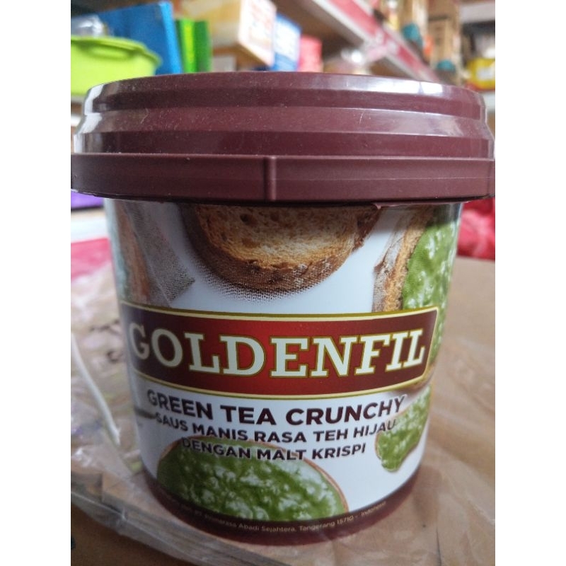 

selai goldenfil green tea Crunchy 1kg selai teh hijau