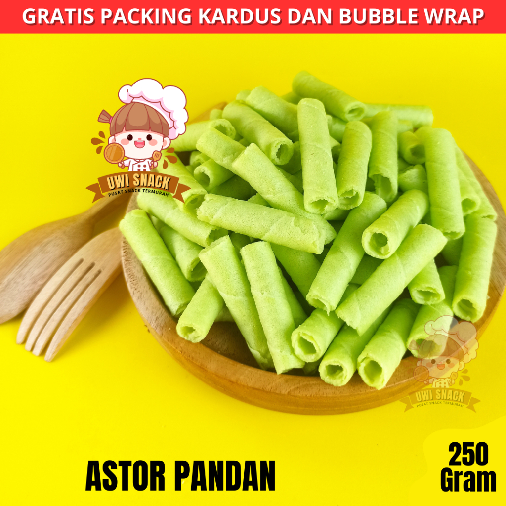 

ASTOR PANDAN 250gram snack curah makanan ringan