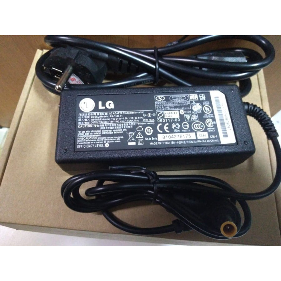 Adaptor TV LG Dan Monitor LG 19V 1.7A ORI