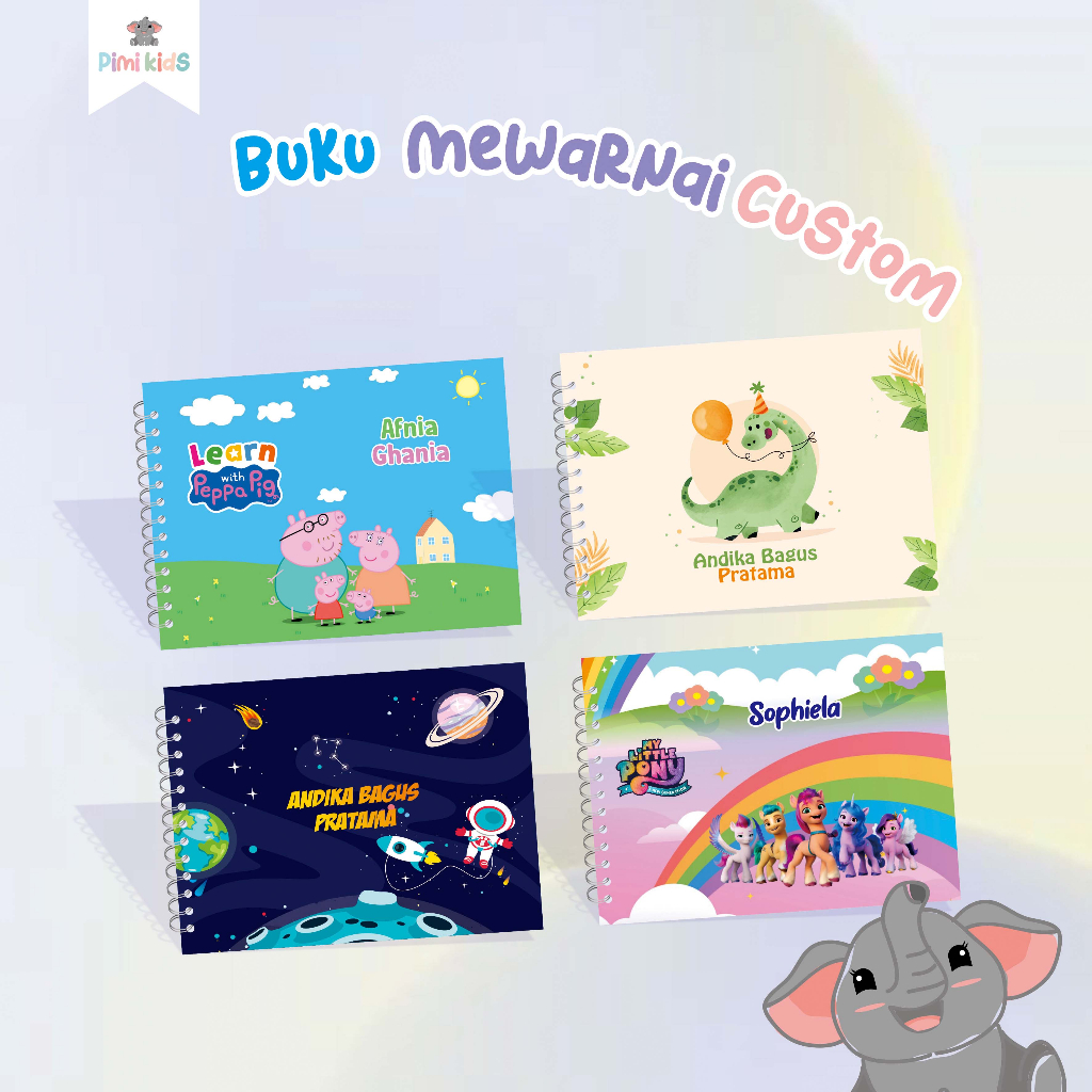 

BUKU GAMBAR A4 CUSTOM ❤ BUKU MEWARNAI POLOS ❤ COLORING BOOK ❤ BUKU MENGGAMBAR