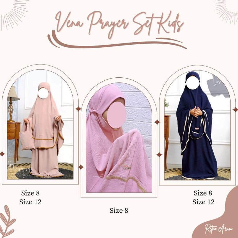 Mukenah Vena Kids (Anak) by Khairana Muslim Wear