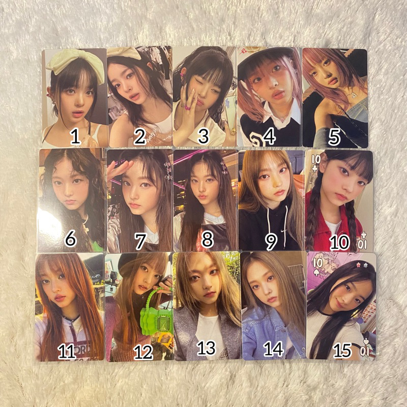 PHOTOCARD OFFICIAL NEWJEANS MINJI HANNI DANIELLE HAERIN HYEIN pita ribbon iphone mirror anime hormat