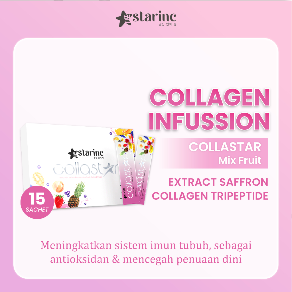 

STARINC Collarstar Collagen Infussion Mixed-Fruit 15 Sachets