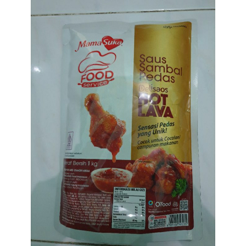 

Mama Suka Delisaos Hot Lava Saus Sambal Pedas Korea 1 kg