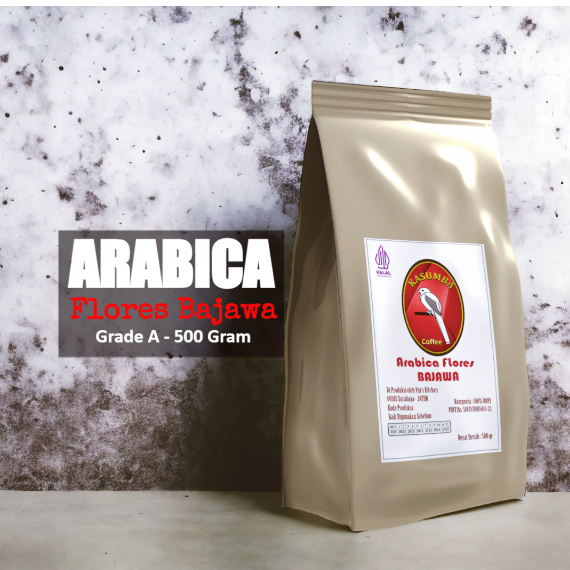 

Kopi Arabika Flores Bawaja 500 gram (Biji/Bubuk) Grade A / Specialty