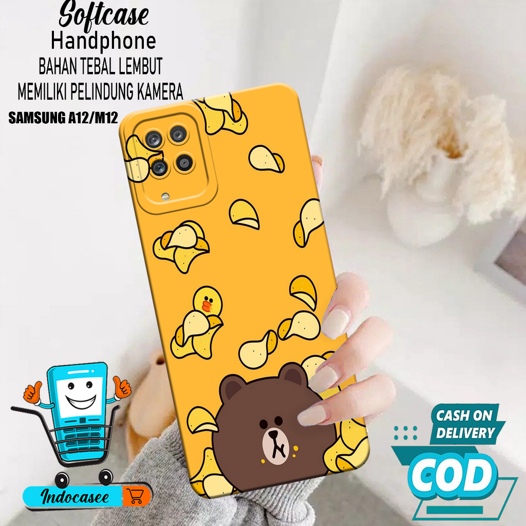 Case Hp Samsung Galaxy A12/M12 - Softcase Samsung Galaxy A12/M12 - Casing Samsung Galaxy A12/M12 - K