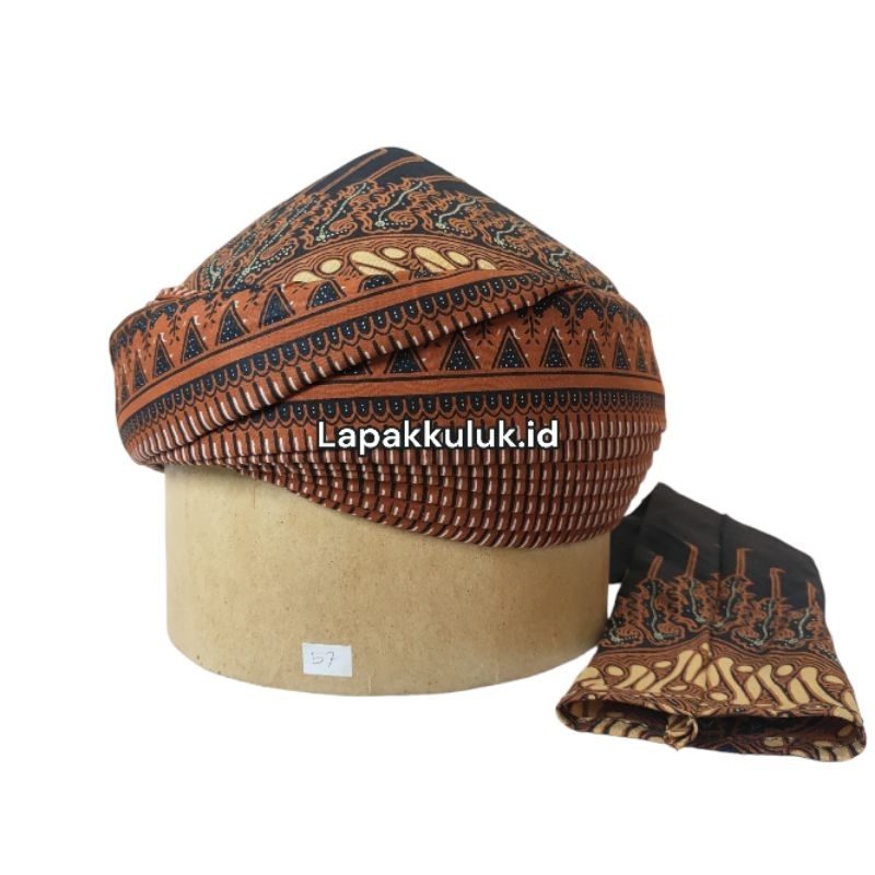 Imamah permanen Hadramaut Batik - Imamah permanen instan langsung pakai jahitan paten