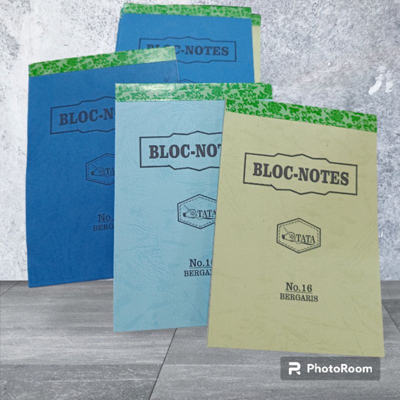 

Bloc Notes / Notes bergaris 16 per pak isi 12