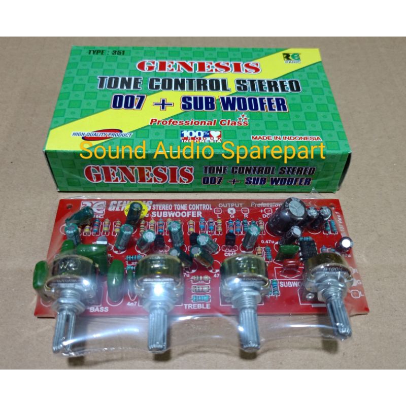 Kit Tone Control Stereo plus Subwoofer 007 GENESIS