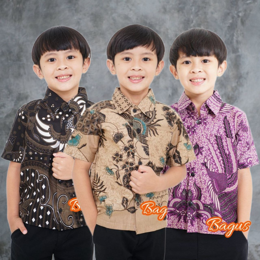 Batik Anak Laki Laki - Batik Anak laki laki umur 1-13 tahun