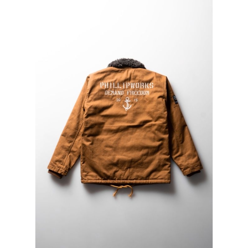 JACKET PARKA PHILLIP WORKS DECK SQUADRON COKLAT