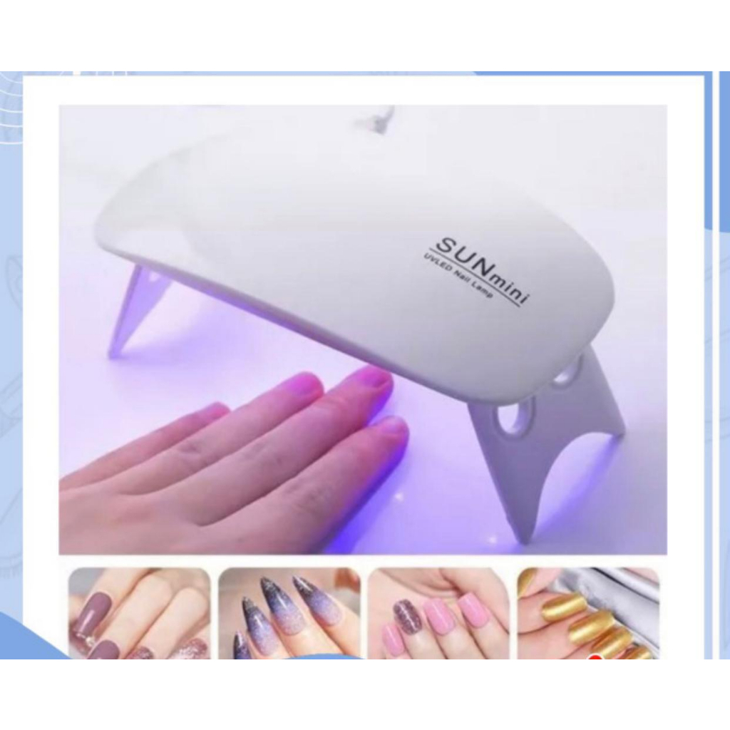 ALAT PENGERING KUTEK / LAMPU PENGERING KUTEK GEL MINI 6W/24W PORTABLE NAIL DRYER GEL NAIL ART