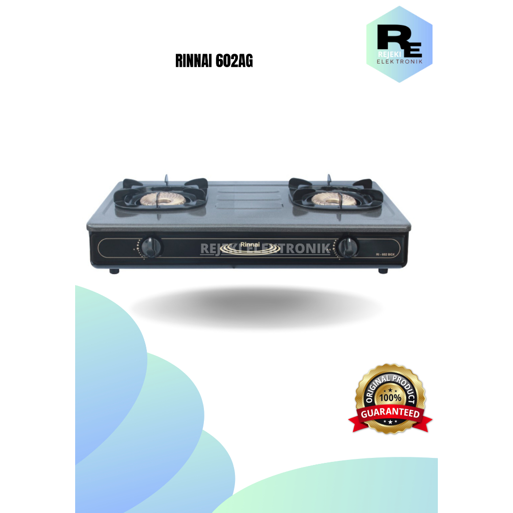 RINNAI KOMPOR GAS 2 TUNGKU RI 602 BGX RI602BGX RI 602BGX