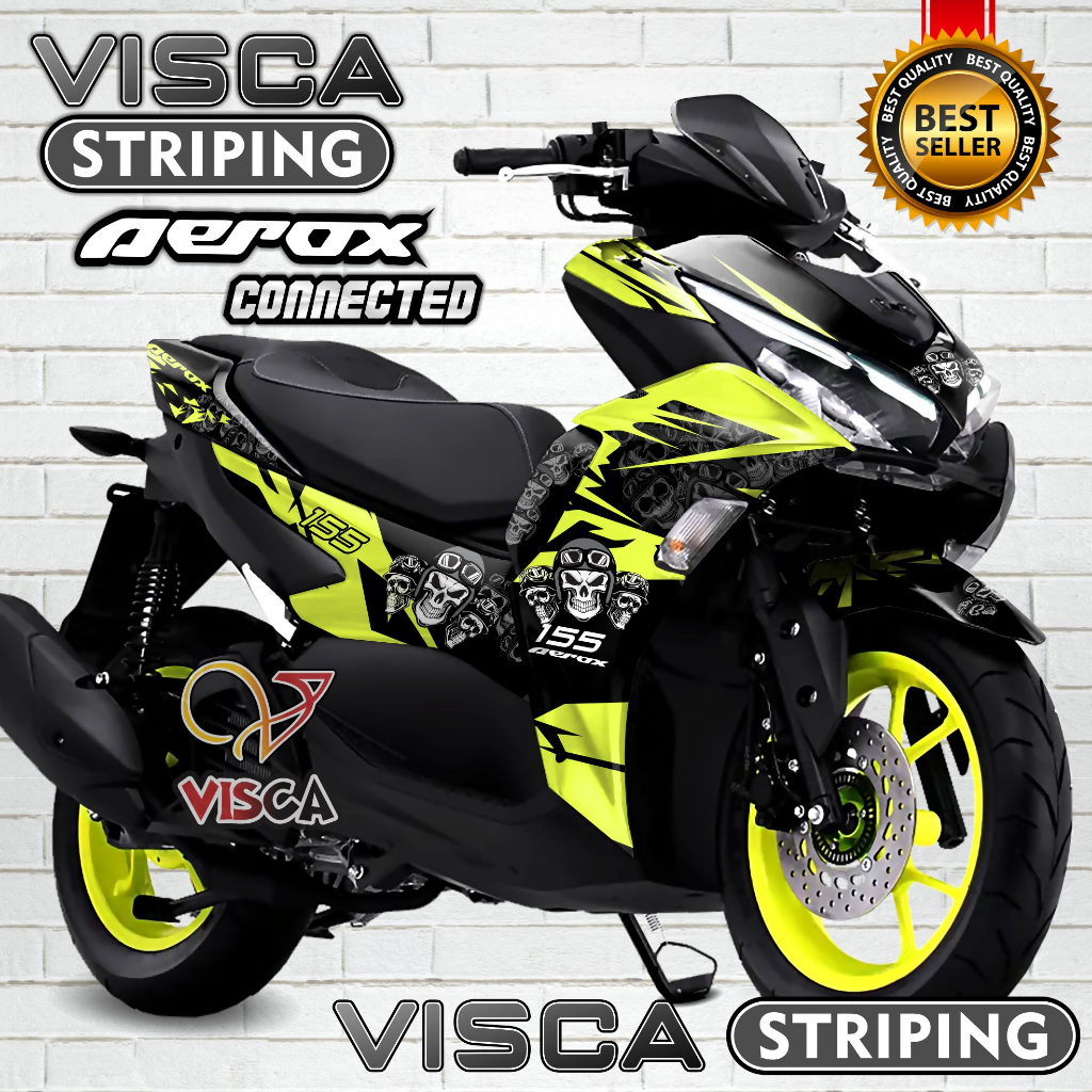 Decal Aerox 155 Connected 2021 2022 Full Body - Stiker Aerox 155 Connected 2021 2022 Keren - Decal A
