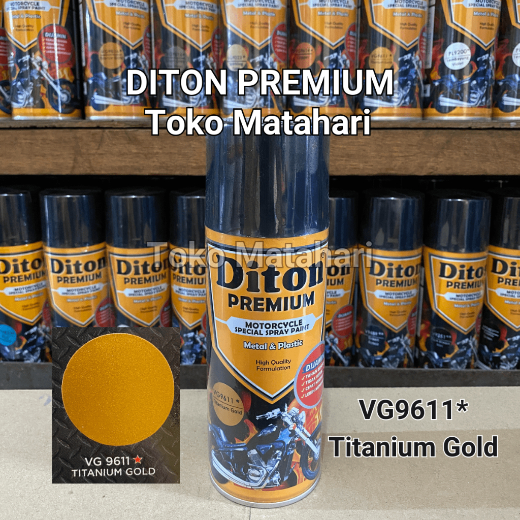 Diton Premium VG 9611 Titanium Gold Cat Semprot pylox pilox
