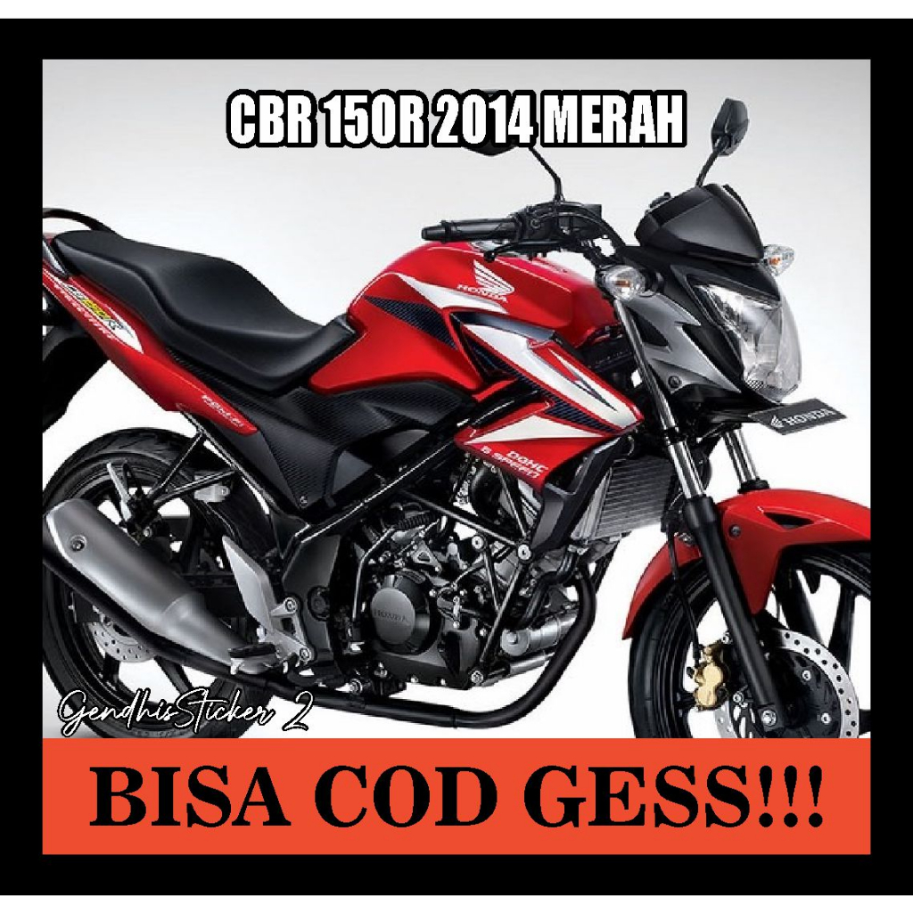 striping honda cbr 150r 2014 merah
