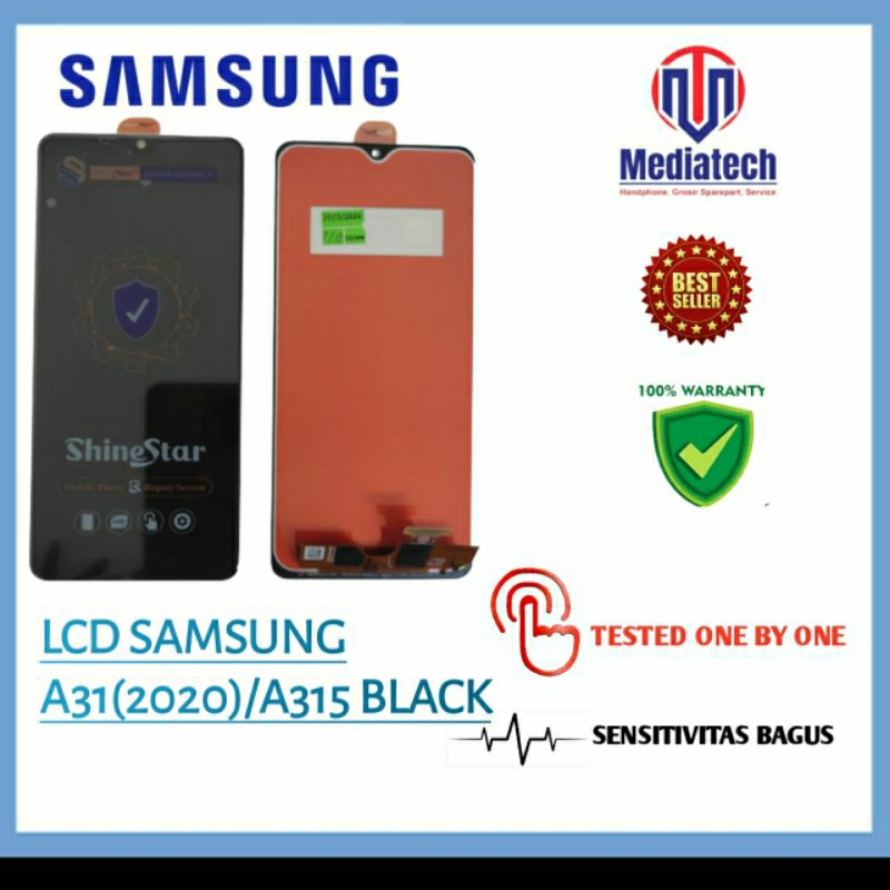 LCD SAMSUNG A31(2020) /A31S BLACK SHINESTAR
