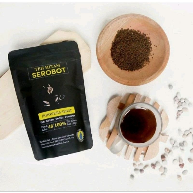 TEH HITAM SEROBOT MUJAROBAT ORIGINAL 100%/ TEH HERBAL/OBAT HERBAL/TEH