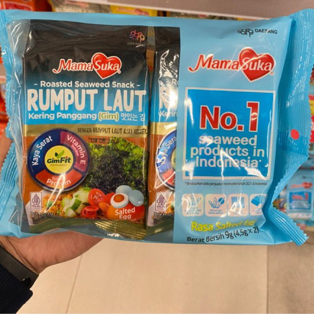 

Mamasuka Rumput Laut Kering Panggang Rasa Sales Egg 45 grm X 2 pcs