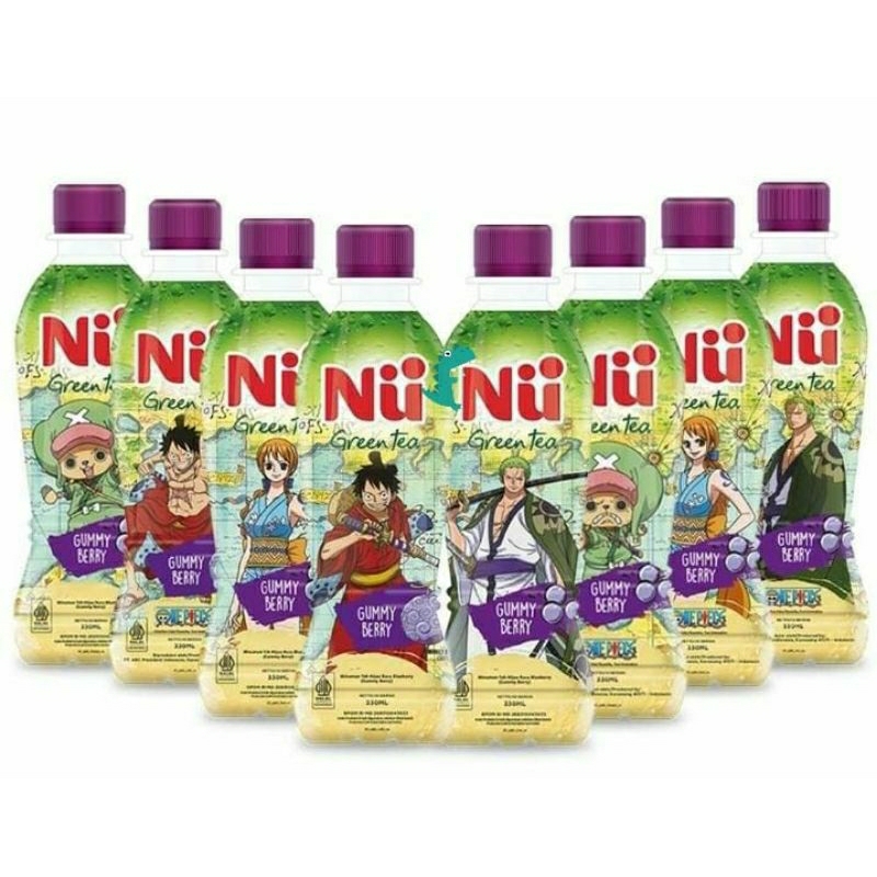 

Ready Stok NU Green Tea X One Piece Gummy Berry 330 ml