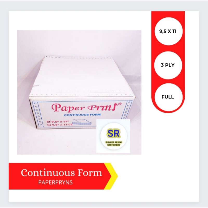 

CONTINUOUS FORM FULL (9,5 X 11) 3 PLY