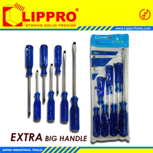 OBENG  KETOK 7PCS - OBENG TEMBUS 7PCS LIPPRO