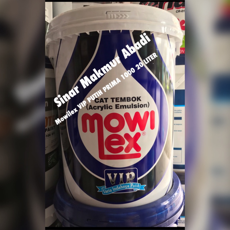 Mowilex Emulsion VIP 1000 PUTIH PRIMA 20 Liter Cat Tembok