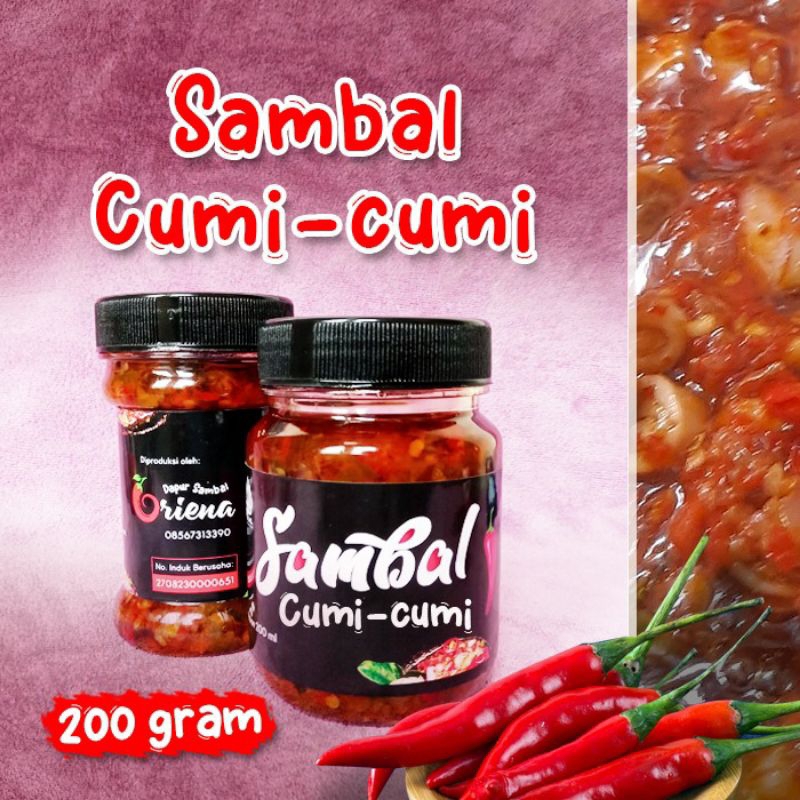 

SAMBAL CUMI-CUMI / Dapur Sambal Oriena 200 Gram