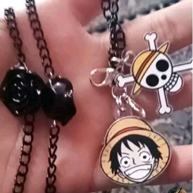 [Akashy.id] Tali masker Luffy One PieceLuffy (One Piece)_Strap mask anime/Tali masker anime/konektor