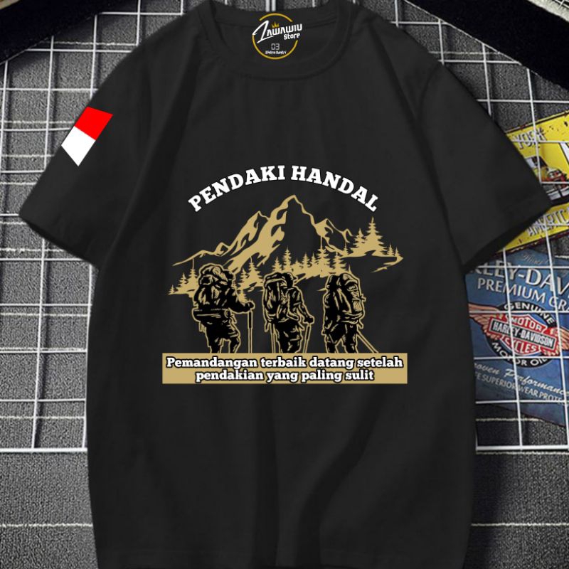 kaos gunung COD / kaos pendaki keren / kaos pendaki Indonesia bahan cotton combed premium terbaru