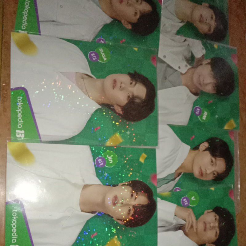 official postcard BTS Toko hijau