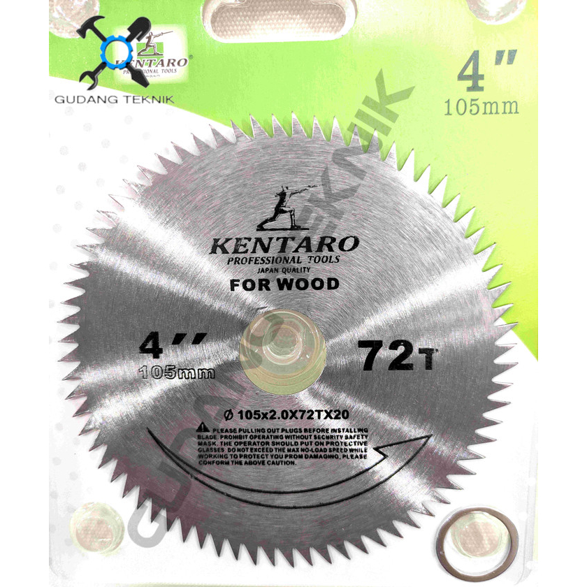 (4"x72T KENTARO) Mata Pisau Circular Saw 4" 72T KENTARO / Circular Saw Blade Wood Mata Gergaji Poton