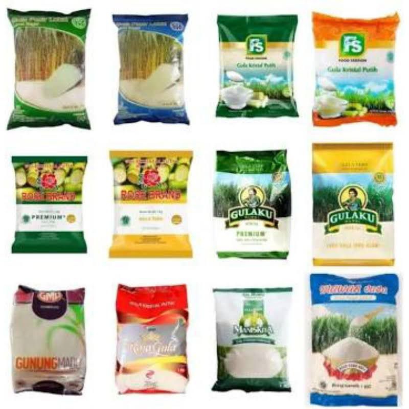 

Gula pasir Kemasan 1 Kg kirim random sesuai stok