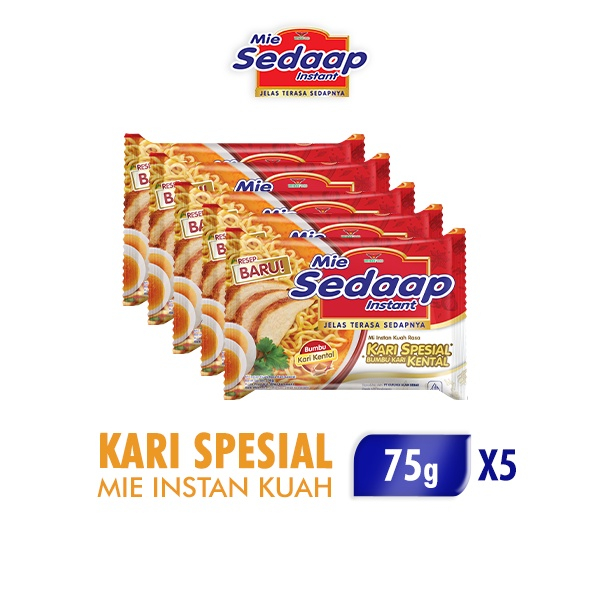 

Mie Sedaap Kari Kental Spesial 75gr x5