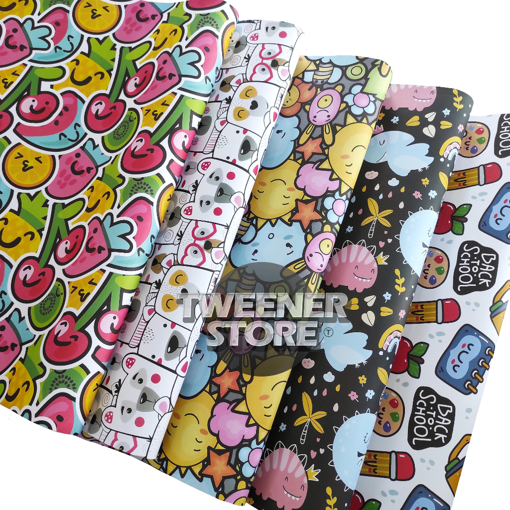 

Kertas Kado SON Cute Animal Food | Binatang Hewan Alphabet Huruf Angka Lucu