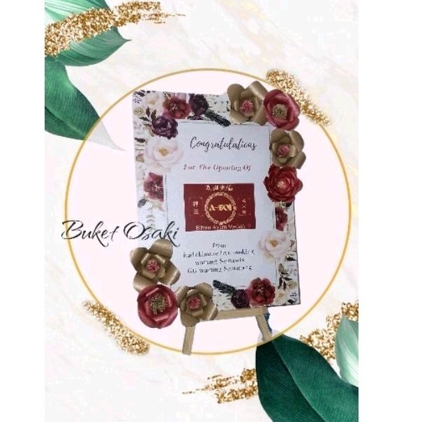 papan bunga kertas murah 30x40/paper flower board /indoor flower