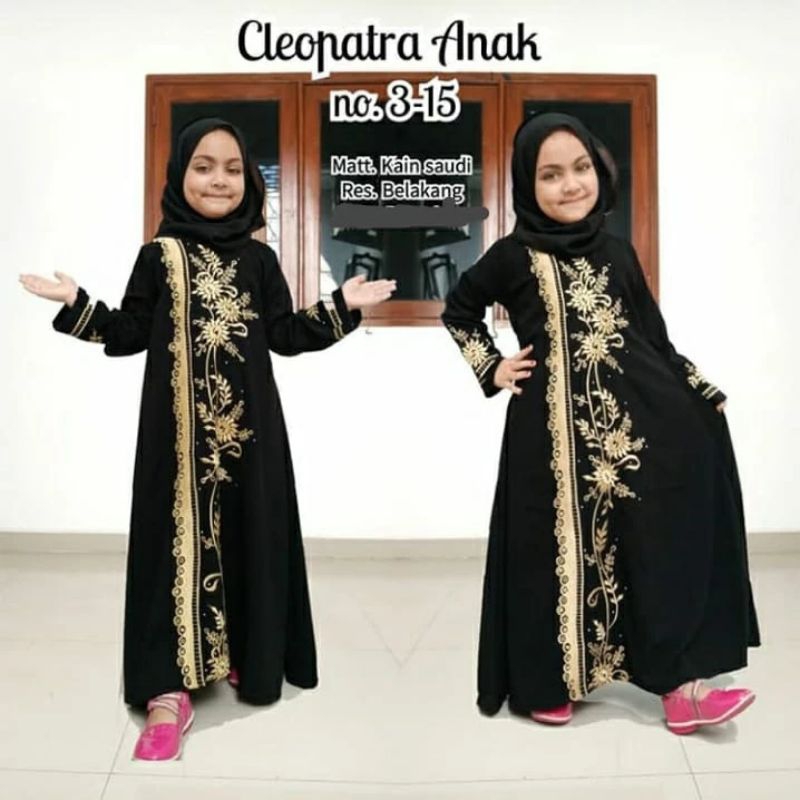 ABAYA BORDIR - ABAYA HITAM - ABAYA DEWASA - ABAYA ANAK - ABAYA ARAB