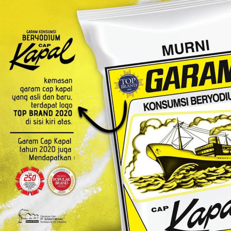 

Garam Kapal 250g PT Susanti SBY