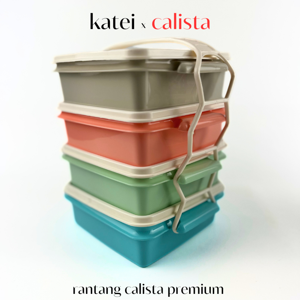 [ CALISTA ] LUNCH BOX RANTANG CALISTA GALAXY PREMIUM SET ISI 4PCS