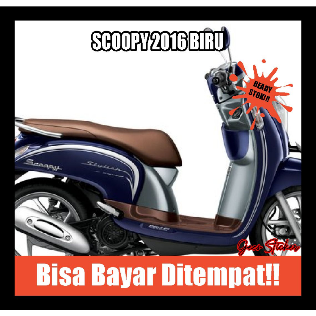 striping scoopy 2016 biru