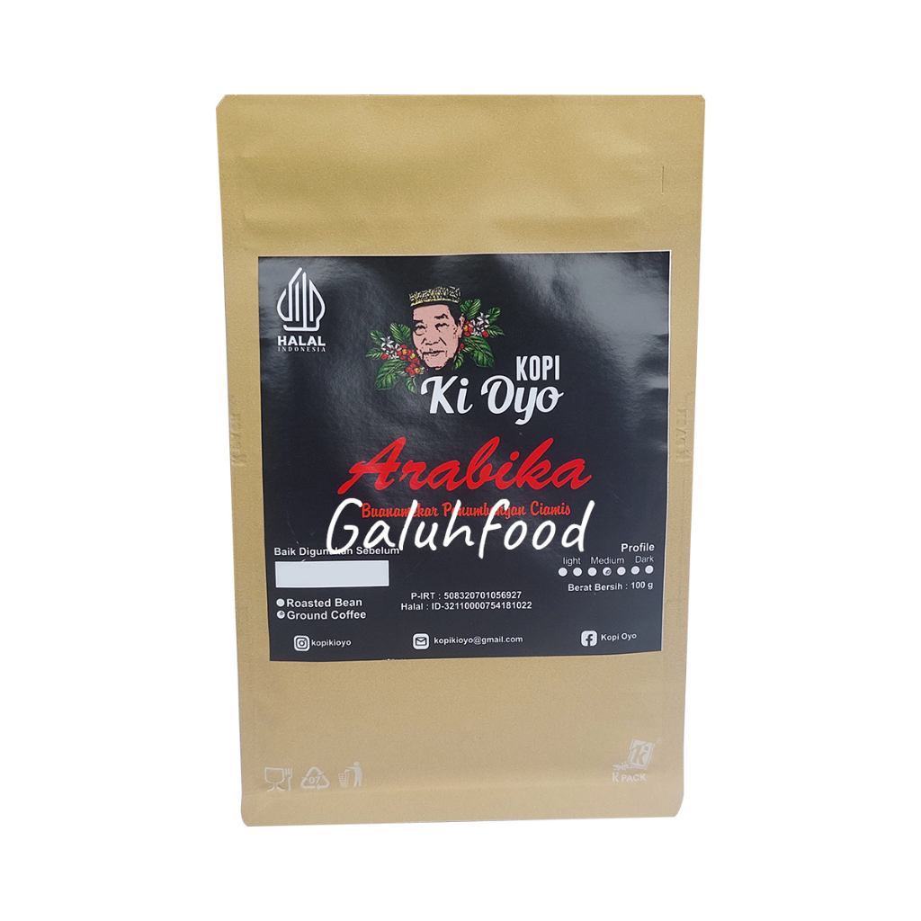 

Kopi Arabika Ciamis Bubuk Biji Ki Oyo 100 gram