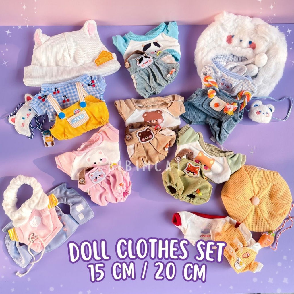 [Ready] Doll Clothes Kpop Anime / Baju Boneka 15CM 20 CM