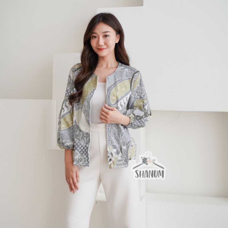 JAKET  BATIK WANITA/ ATASAN OUTER BATIK WANOTA SOFT