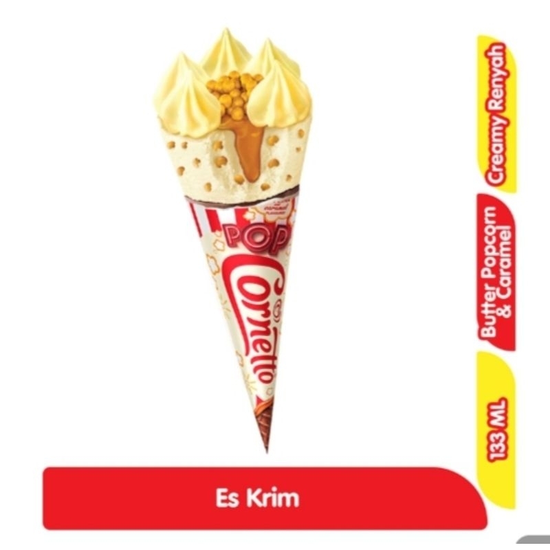 

walls cornetto ice cream pop butter popcorn & caramel 133ml