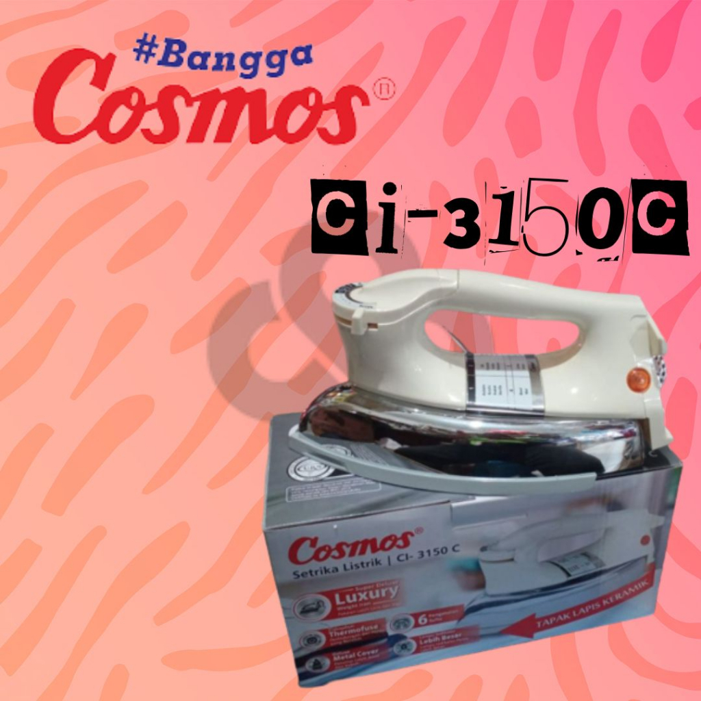 Cosmos CI-3150 C Setrika Ceramic Sole Plate
