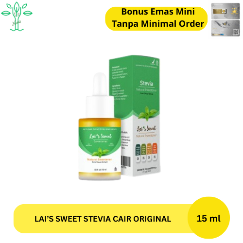 

Lai's Sweet 15 Ml Stevia Cair 100% Asli Alami