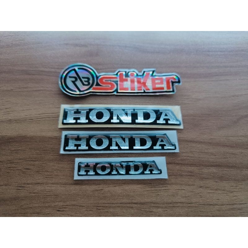 STIKER TIMBUL HONDA EMBLEM HONDA LENTUR