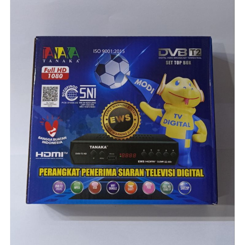 Set Top Box Tanaka Biru / Set Top Box TV Digital /STB TV