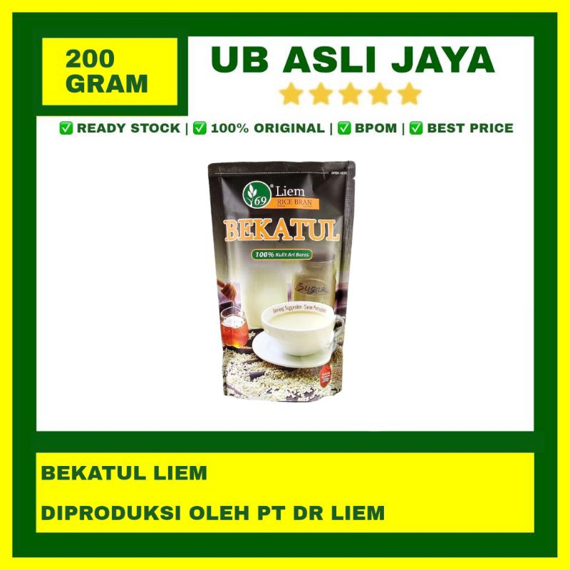

Bekatul Dr Liem Original 200 gram kesehatan tubuh