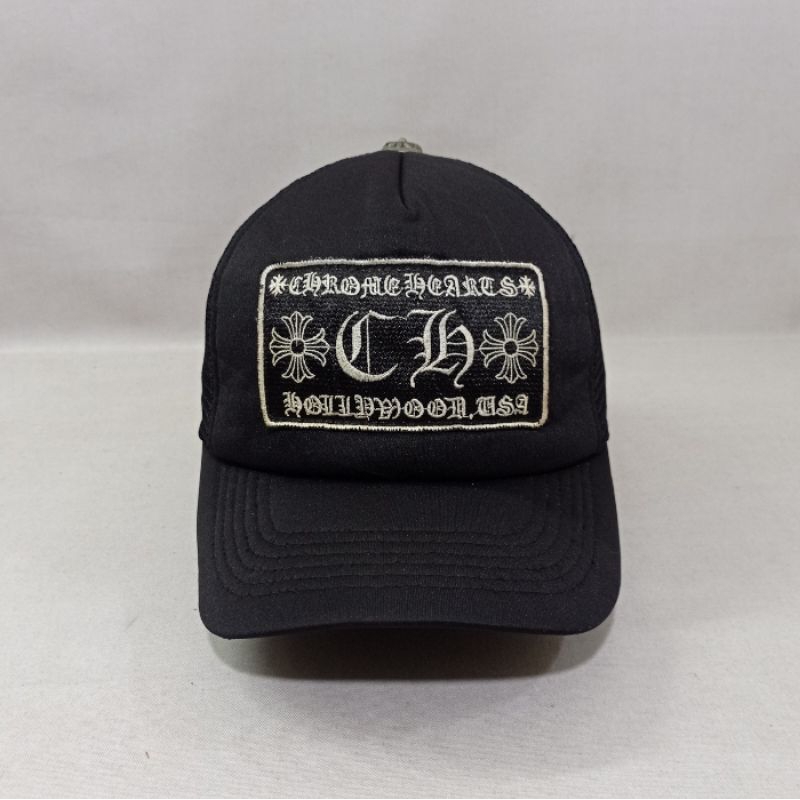 Topi Trucker Cap Chrome Hearts Logo Box Second
